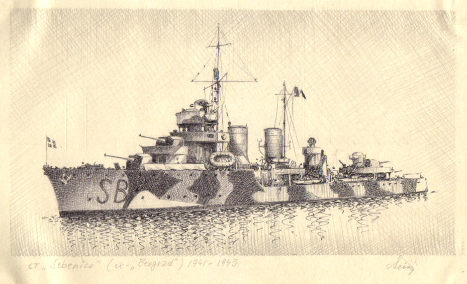 1941 - Cacciatorpediniere 'Sebenico' - ex 'Beograd'